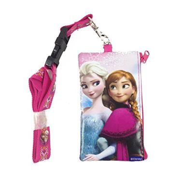 Imagem de Disney Frozen Elsa e Anna Carteira/Bolsa de Identificação (Rosa)