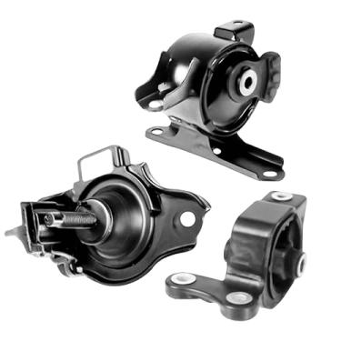 Imagem de YOMALL Kit de montagem de motor e transmissão 3 peças compatíveis com 2007-2008 Fit 1.5L Replace # AM500, A4552, A4537