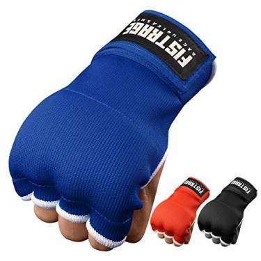 Imagem de FISTRAGE Luvas internas de boxe para punção, bandagens acolchoadas elásticas sob as luvas, suporte de pulso longo rápido, protetor de punho, ótimo para MMA, kickboxing, treinamento de artes marciais