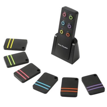 Imagem de NexusLab Localizador De Chaves E Itens De Alto Volume Com Tecnologia Rf: Som De 85 Db+, Alcance De 131 Pés, Controle Remoto Sem Fio, 6 Receptores Com Anéis Para Carteira, Chaves, Animais De Estimaçã