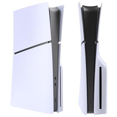 Imagem de IMOFEE Placas De Cobertura Slim Disc Edition Para O Novo Console Ps5 Slim, Painéis De Concha Compatíveis Com Os Novos Acessórios Playstation 5 Slim, Placa Frontal De Substituição Protetora (Branca)