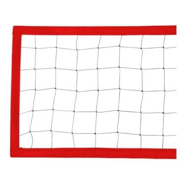 Imagem de Rede de Vôlei para Piscina Biribol, 4 Faixas, Vermelha - 4 Metros