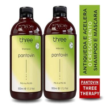 Imagem de Kit Pantovin Three Therapy Shampoo e Máscara de Crescimento Capilar Ac