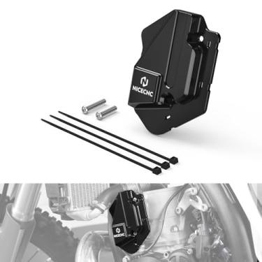 Imagem de NICECNC Capa protetora preta esquerda valvula 2T alumínio compatível com KTM 125 250 300 SX XC 2023-2024 250 300 EXC XCW 2024, compatível com Husqvarna TC125 TC250 TX300 2023-2024 TE250 300 00 20 61