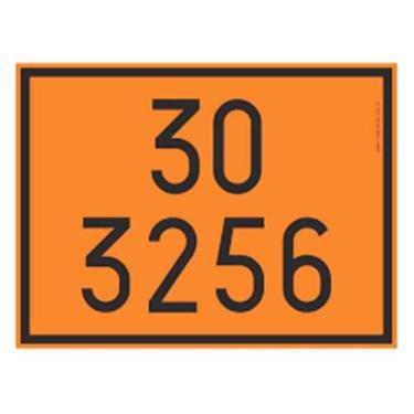 Imagem de Kit 4 Placas Numerologia Onu 30 3256 Laranja Carga Perigosa 303256 - S