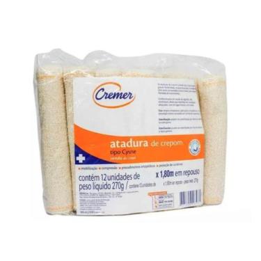 Imagem de Atadura 15Cm X 1,80m Crepom - Pct c/ 12Un Cysne - Cremer