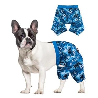 Imagem de CuteBone Calção de banho para cães durável e confortável - secagem rápida, shorts de cintura ajustável, biquíni com proteção UV - perfeito para praia, piscina e diversão ao ar livre, Havaí DST03S