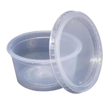 Imagem de Pote Redondo 200ml com Tampa - Freezer e Micro-ondas - (Ideal Para Bolo no Pote, Sobremesa e Caldo) (48)