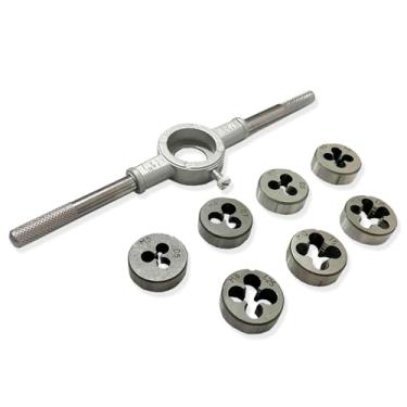 Imagem de Jogo Tarracha Cossinetes Para Abrir Rosca Vira Macho 8 Peças