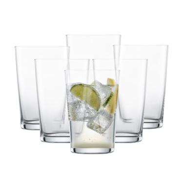 Imagem de Schott Zwiesel Barra básica projetada pelo mundialmente renomado Mixologist Charles Schumann Tritan Crystal Glass, grande copo de refrigerante, 516 g, conjunto de 6