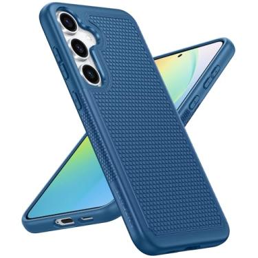 Imagem de FNTCASE Capa para Samsung Galaxy S24: Capa protetora para celular resistente de camada dupla à prova de choque robusta com textura antiderrapante - proteção contra quedas militar resistente - 2024