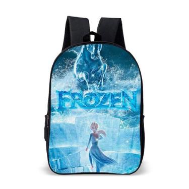 Imagem de Kit Mochila Com Estojo Ou Avulso Escolar Infantil Princesas Do Gelo Av
