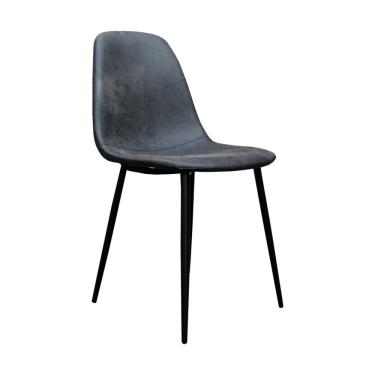 Imagem de Conjunto 6 Cadeiras Fixa Tania Rivatti Preto Vintage