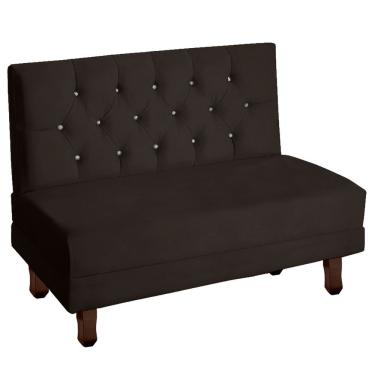 Imagem de Canto Italy Confortável Para Apartamento Cozinha E Restaurantes Veludo Cor Marrom