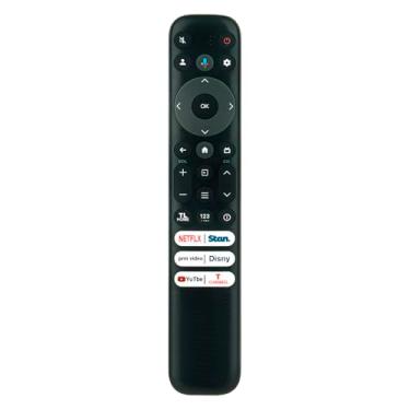 Imagem de Controle remoto de voz de substituição RC813 compatível com TCL Google TV, compatível com TCL Mini-LED QLED 4K UHD Smart TV Q6/Q7/QM8/S3/S4 Series (RC813 FAB1)