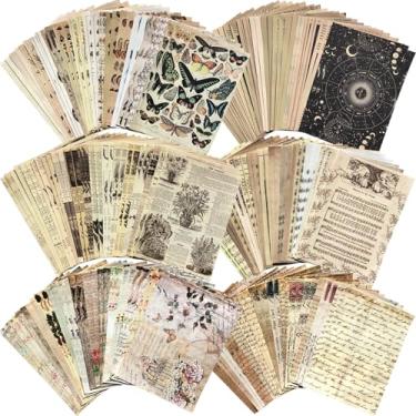 Imagem de Flartmo 180 Folhas De Papel Para Scrapbook, Grande Diário Vintage, Decoupage, Scrapbooking, Suprimentos Bullet Journal, Decoração Parede, Pôsteres, Itens Efêmeros, Criação Cartões, Colagem, Artesana