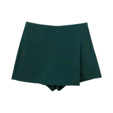 Imagem de Saias Shorts Assimétricas de Cintura Alta - Estilo Vintage Chic Willsh