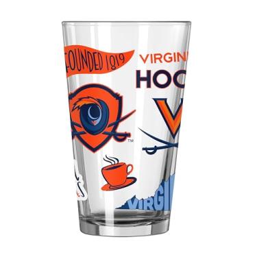 Imagem de NCAA North Carolina State Wolfpack Native Icon Copo de 473 ml - Vidro durável com design de ponto de referência local - Utensílios de bebida com aro resistente a lascas para fãs, portas traseiras