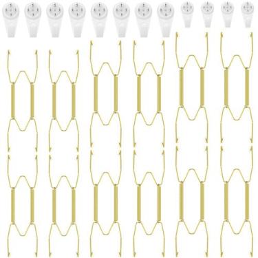 Imagem de Cabides de placa Hotop em aço inoxidável invisíveis 8/10/12 polegadas