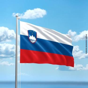 Imagem de Bandeira da Eslovênia 80cmx140cm Tecido Oxford 100% Poliéster - Presen