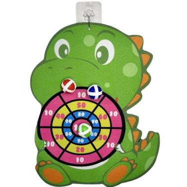 Imagem de Brinquedo Dino tiro ao alvo bola tiras autocolantes divertido tipo dar
