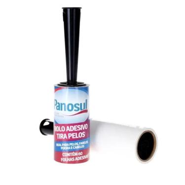Imagem de Rolo Adesivo Tira Pelos 60 Adesivos Panosul