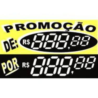 Imagem de Etiqueta Média De/Por Com Digito - 97 mm x 58 mm