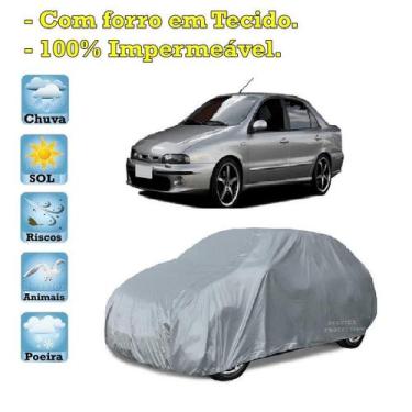Imagem de Capa com forro cobrir carro Fiat Brava 100% Impermeável Proteção Bezzt