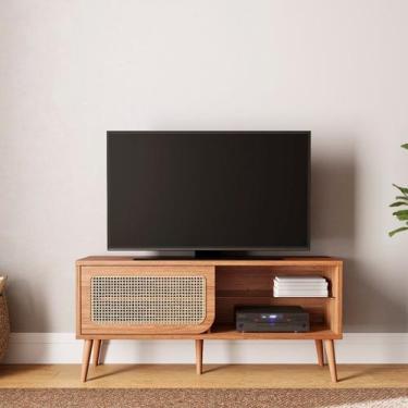 Imagem de Rack para TV até 55 Polegadas Retrô com Pés 1 Porta Correr 100% MDF - 