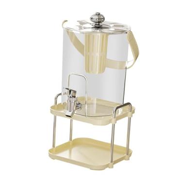 Imagem de WeiLaiKeQi Dispensador de bebidas para geladeira, jarra de água fria com, jarra de água fria de 5 litros com suporte para gelado e limonada, Branco