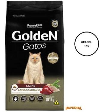 Imagem de Ração Golden para Gatos Castrados Carne 1kg (A GRANEL)
