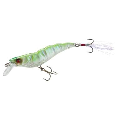 Imagem de Camarão 3D de cristal Yo-Zuri, Luminescent Aurora Chartreuse, 70mm 2-3/4"