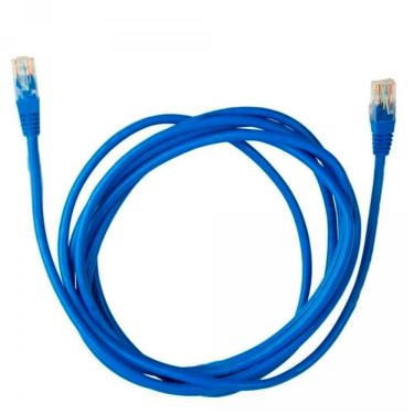 Imagem de Cabo de Rede UTP (Patch Cord) RJ45 Cat 5e - 2,50 metros - Azul - Plus Cable PC-ETHU25BL