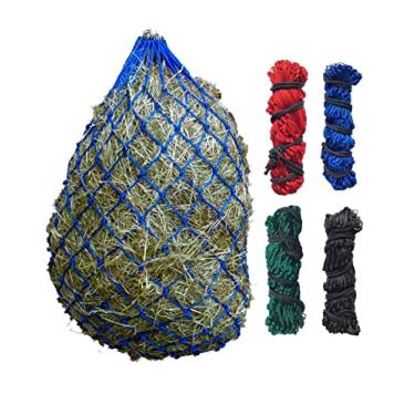 Imagem de Espátula grande 106.7 cm e 127.0 cm Ringed Haynets | Haylage Hay Net Small Mesh Holes Strong Haynet (106.6 cm, Preto)