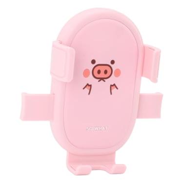 Imagem de AYNEFY Scooter Celler Telder Cartoon Cute Shock Absortion Motorcycle Tem Phone Stand por 4,7-7,1 Polegadas Telefones Rosa, Liberação Rápida, Estrutura Estável, Almofadas de Absorção de Choque para
