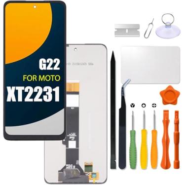 Imagem de Substituição para tela LCD Motorola Moto G22 XT2231-1 | XT2231-2 | XT2231-5 Tela LCD sensível ao toque painel digitalizador com kit de reparo
