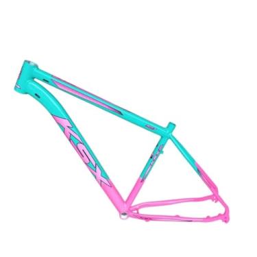 Imagem de Quadro KSX 100% Alumínio Liga 6061 Aro 29 Bicicleta Mountain Bike Cabeamento Interno Com Gancheira (VERDE ANIS (ADS ROSA), 15)