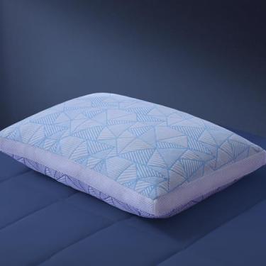 Imagem de Paxavofa Travesseiro Queen de viscose de bambu macio de resfriamento de espuma viscoelástica desfiada, hipoalergênico, ajustável, qualidade de hotel para dormir de lado, costas ou estômago,