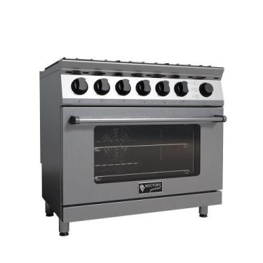 Imagem de Fogão 6 Bocas Wictory a Gás Inox 304 220V WGFA-6, 220V