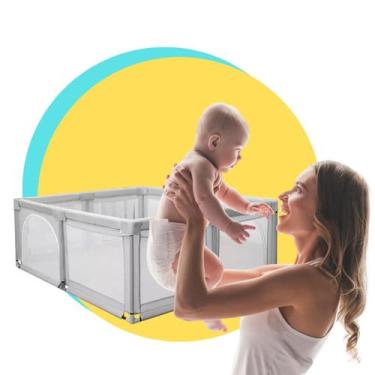 Imagem de Cercado Grade Para Bebê Chiqueirinho Playground Infantil Grande Proteç