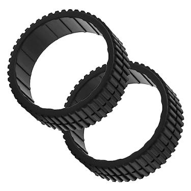 Imagem de 2 peças de pneus de borracha de substituição antiderrapantes para iRobot Braava 380 380T 320 mint5200 robô aspirador de pó acessórios de pele