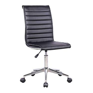 Imagem de Cadeira de Escritório Secretária Giratória Marilyn Preta