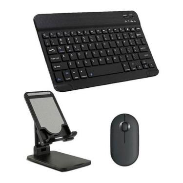 Imagem de Kit Teclado Abnt2 + Mouse + Suporte Para Galaxy & Ios - BDNET