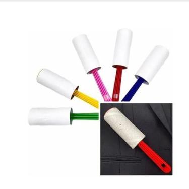 Imagem de Rolo Adesivo Tira Pelos 100mm x3,1m 20 FOLHAS CORES SORTIDAS - AYLA SI