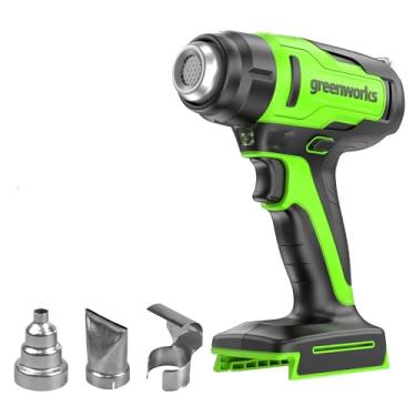 Imagem de Greenworks Pistola de calor sem fio 24V, bocal de defletor e bocal concentrador, alta temperatura de 537 °C, apenas ferramenta