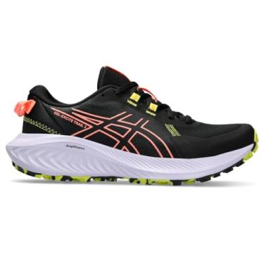 Imagem de ASICS Tênis de corrida feminino Gel-Excite Trail 2, Preto/coral, 36