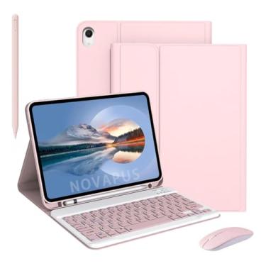 Imagem de Capa Dobrável, Teclado, Mouse, Caneta Táctil Para Samsung Tab A7