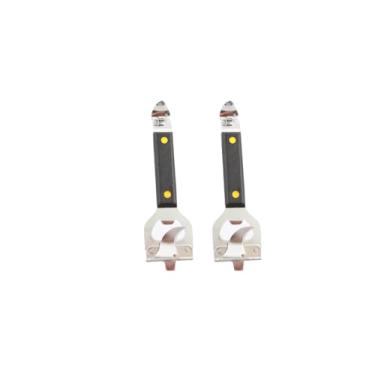 Imagem de Abridor de latas e abridor de garrafa de 3 vias, aço inoxidável, cabo de madeira (pacote com 2)