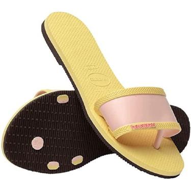 Imagem de Rasteira You Angra, Havaianas, Feminino, Amarelo Limão, 33/34