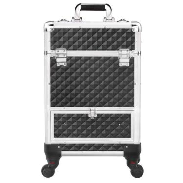 Imagem de Estojo de maquiagem Topeakmart Professional Rolling com gaveta e fecha